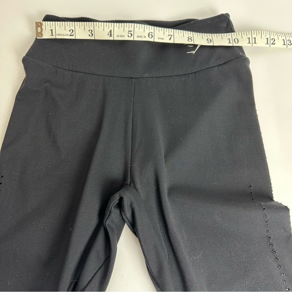 Gymshark Leggings Women's sz XS black Eyelet detail athleisure athletic gym - Picture 6 of 10